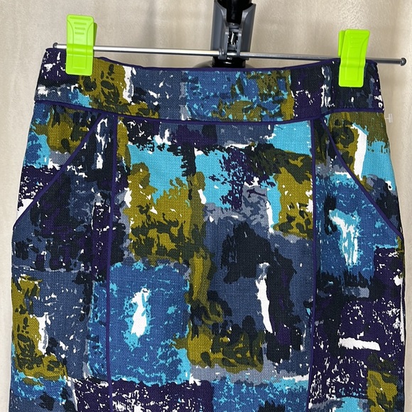 Anthropologie Tabitha Liquid Acres Pencil Skirt size 6 - Picture 4 of 15